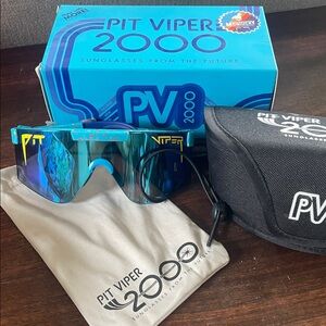 Pit Viper 2000 Sunglasses - Blue and Yellow